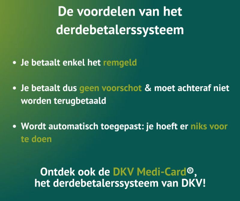 Infographic DKV derdebetalersregeling